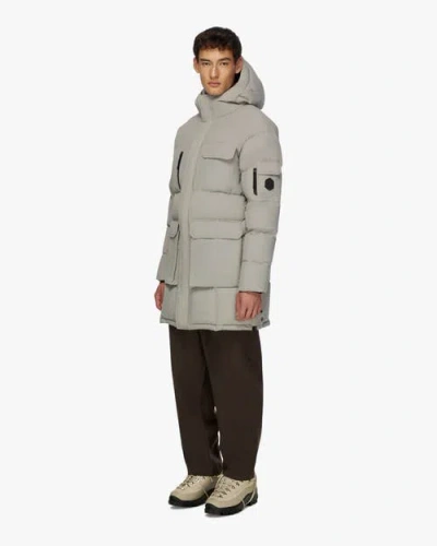 Quartz Co. Compass | Hooded Recycled Down Winter Jacket In Gray