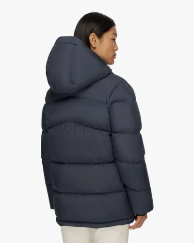 Quartz Co. Paige | Hooded Down Winter Jacket In Blue