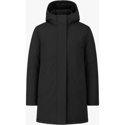 Quartz Co. Mara | Hooded Insulated Winter Jacket In Black