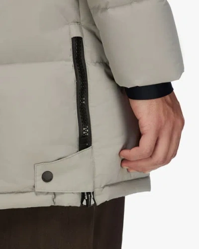 Quartz Co. Compass | Hooded Recycled Down Winter Jacket In Gray