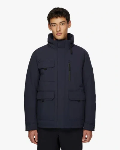 Quartz Co. Teslin | Recycled Down Winter Jacket In Blue
