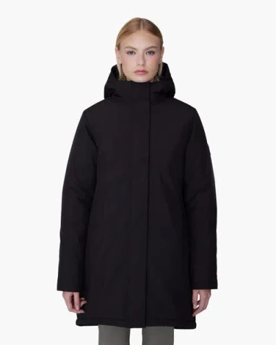 Quartz Co. Mara | Hooded Insulated Winter Jacket In Black