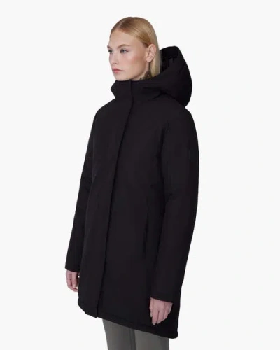 Quartz Co. Mara | Hooded Insulated Winter Jacket In Black