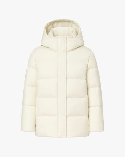 Quartz Co. Paige | Hooded Down Winter Jacket In White