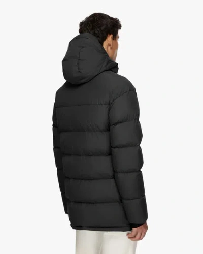 Quartz Co. Alexander | Hooded Recycled Down Winter Jacket In Black