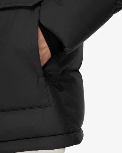 Quartz Co. Alexander | Hooded Recycled Down Winter Jacket In Black