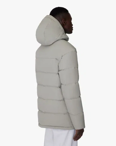 Quartz Co. Alexander | Hooded Recycled Down Winter Jacket In Gray