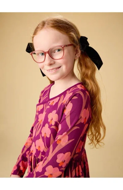 Tea Collection Long Sleeve Wrap Neck Dress