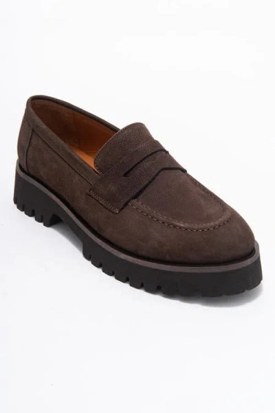 Forever & Always Shoes Vionel Leather Loafer In Brown