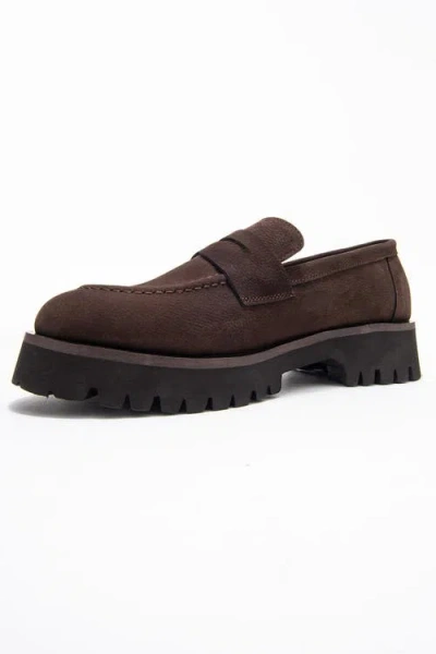 Forever & Always Shoes Vionel Leather Loafer In Brown
