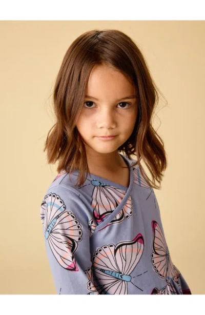 Tea Collection Long Sleeve Wrap Neck Dress