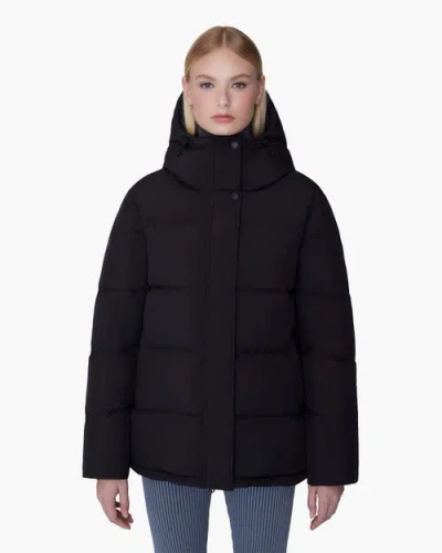 Quartz Co. Paige | Hooded Down Winter Jacket In Black