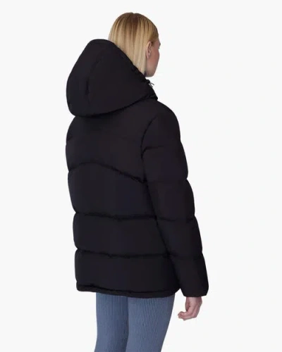 Quartz Co. Paige | Hooded Down Winter Jacket In Black
