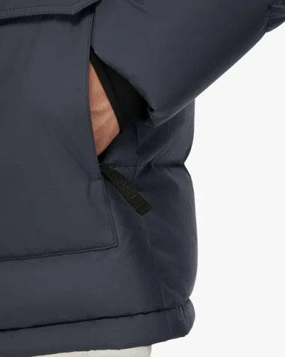 Quartz Co. Alexander | Hooded Recycled Down Winter Jacket In Blue