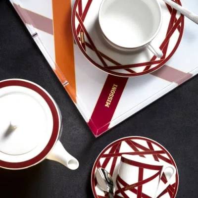 Missoni Dessert Plate 2 Pcs. Set In Multi