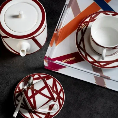 Missoni Dessert Plate 2 Pcs. Set In Multi