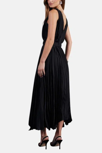 Bishop + Young Highbrow Pleat Dress In Animal Print