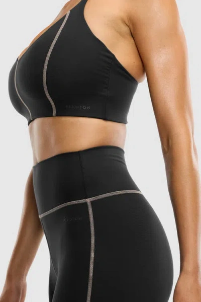 Peloton Cadent V-neck Bra In Black
