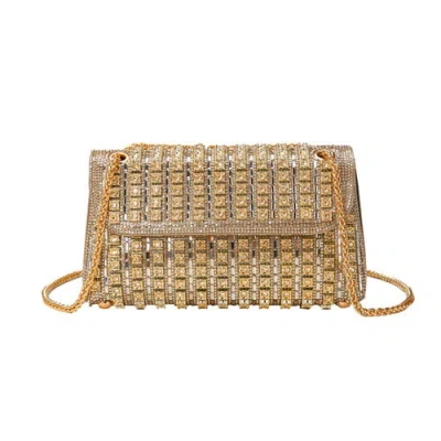 Lady Couture Idol, Multi Jewel Shoulder Bag In Gold