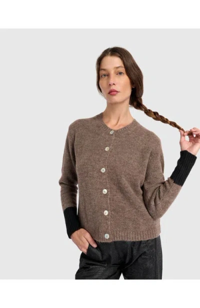 Alembika Blackbird Cardigan In Brown