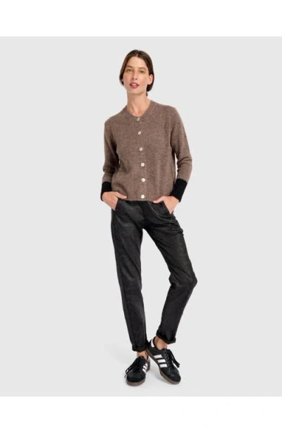 Alembika Blackbird Cardigan In Brown