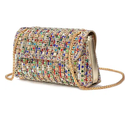 Lady Couture Idol, Multi Jewel Shoulder Bag In Multi