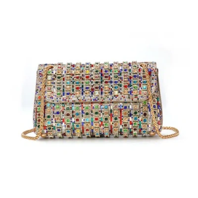 Lady Couture Idol, Multi Jewel Shoulder Bag In Multi