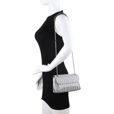 Lady Couture Idol, Multi Jewel Shoulder Bag In Silver
