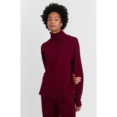 Chinti & Parker Relaxed Roll Neck Wool & Cashmere Sweater In Multi
