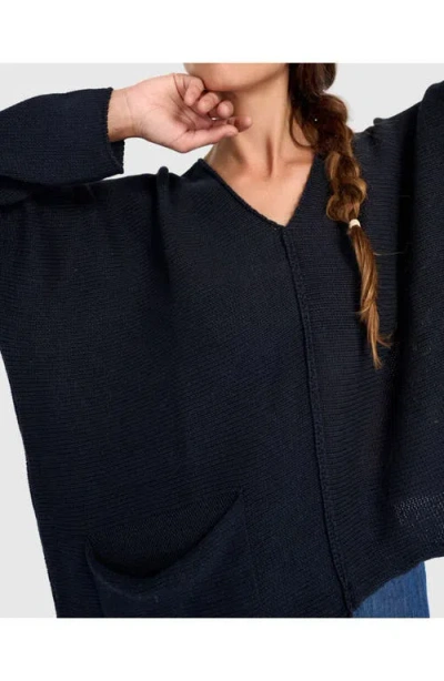 Alembika Bliss Slouchy Sweater In Blue