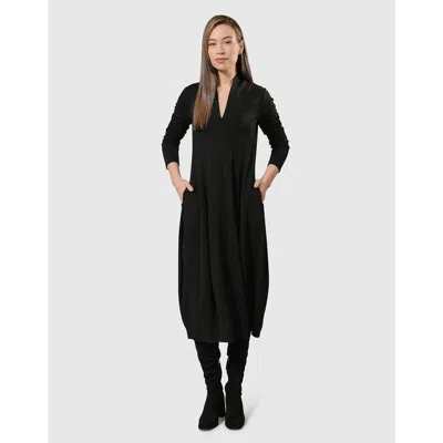 Alembika Essential Pockets Cocoon Dress In Black