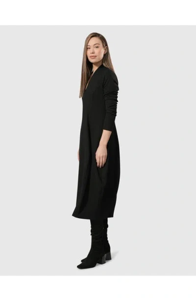Alembika Essential Pockets Cocoon Dress In Black