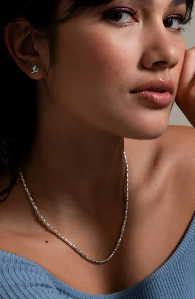 Dower & Hall Rice Nomad Necklace In Brown