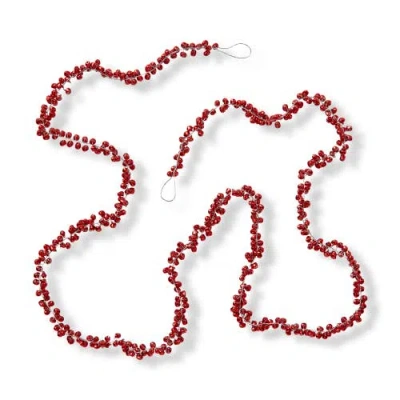 Tag Jingle Bell Red Garland Holiday Decor For Christmas Trees In Red