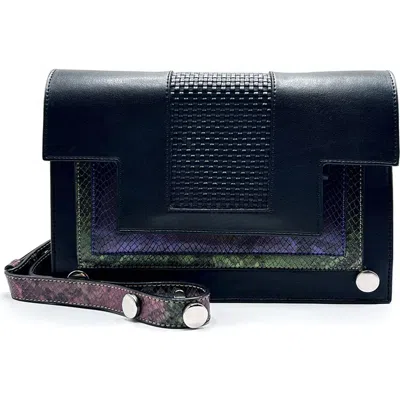 Doizpe Frihed Cactus Snake Crossbody Bag In Black