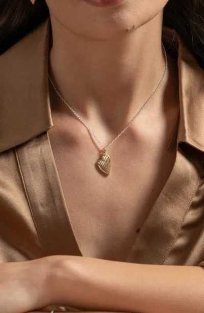 Dower & Hall 18k Yellow Gold Vermeil Heart-pendant Necklace