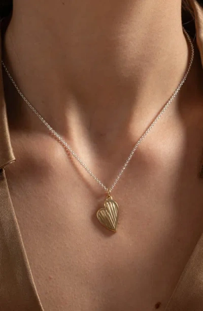 Dower & Hall 18k Yellow Gold Vermeil Heart-pendant Necklace