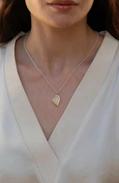Dower & Hall 18k Yellow Gold Vermeil Heart-pendant Necklace