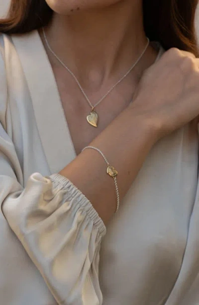 Dower & Hall 18k Yellow Gold Vermeil Heart-pendant Necklace