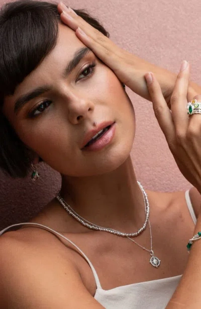 Dower & Hall Signature Small Nugget Necklace In Metallic