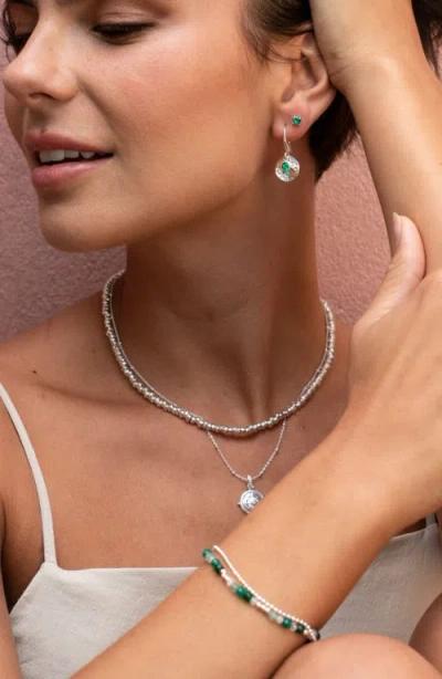 Dower & Hall Signature Small Nugget Necklace In Metallic