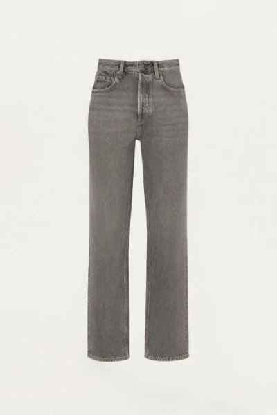 Nocturne Washed Straight-leg Jeans In Gray