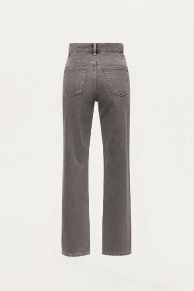 Nocturne Washed Straight-leg Jeans In Gray