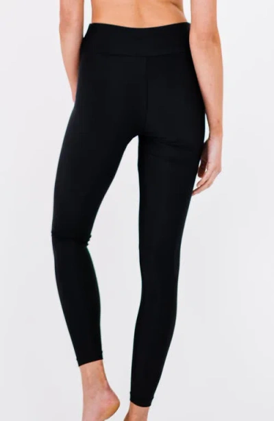 Calypsa Long Swim Leggings In Black