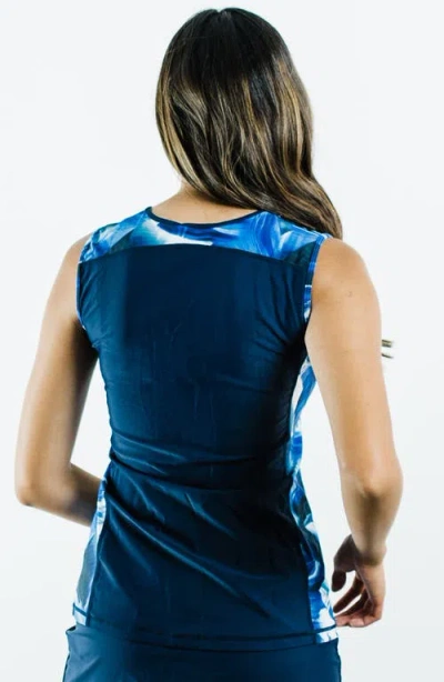 Calypsa Loose Fit Maya Swim Top In Multi