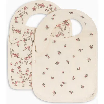 Colored Organics Organic 2-pack Muslin Bibs In Neutral