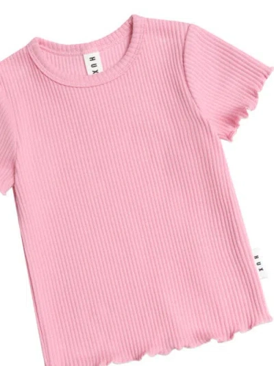 Huxbaby Rib Tee In Pink