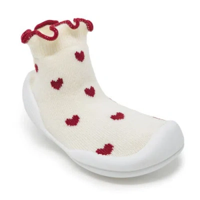 Komuello Toddler Girl Sock Shoes In Neutral