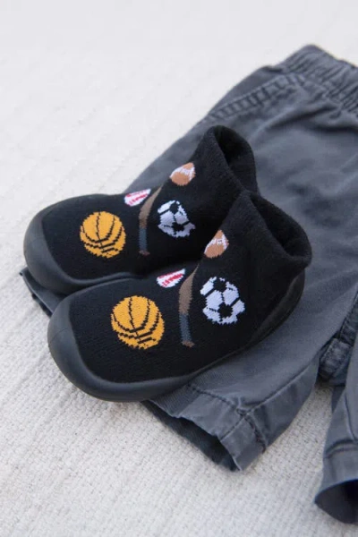 Komuello Toddler Boy Sock Shoes In Black