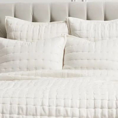 Elisabeth York 20" X 26" Tinsley Dove Cotton Standard Sham In White